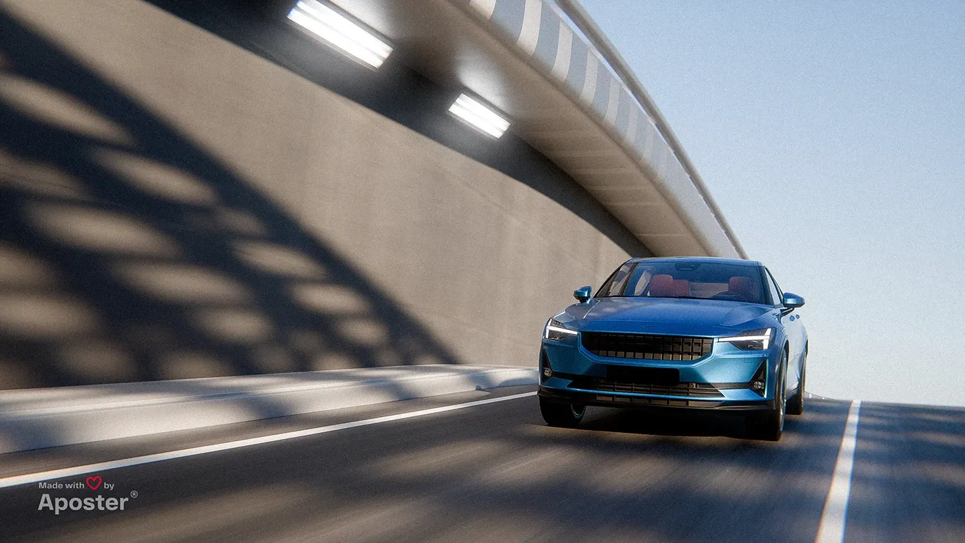 Capturing Speed: A Polestar 2 | CGI Showcase image 1