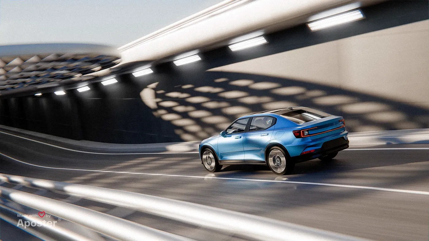 Capturing Speed: A Polestar 2 | CGI Showcase image 10