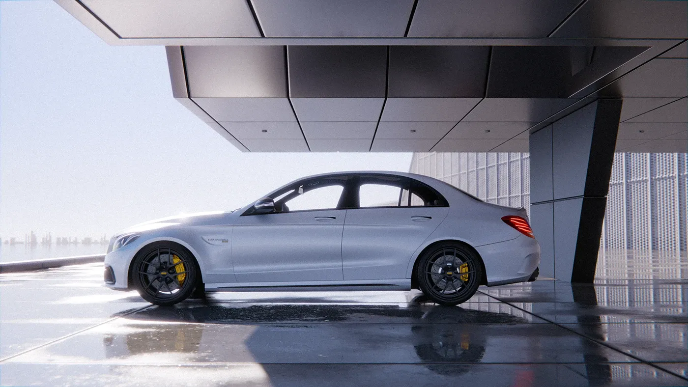 Stillness & Power: The AMG C63 S | CGI Showcase image 3