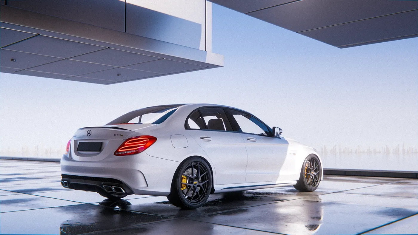 Stillness & Power: The AMG C63 S | CGI Showcase image 4
