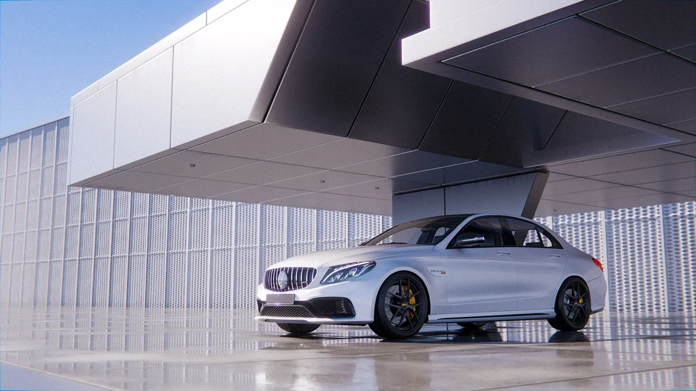 Stillness & Power: The AMG C63 S | CGI Showcase image 5